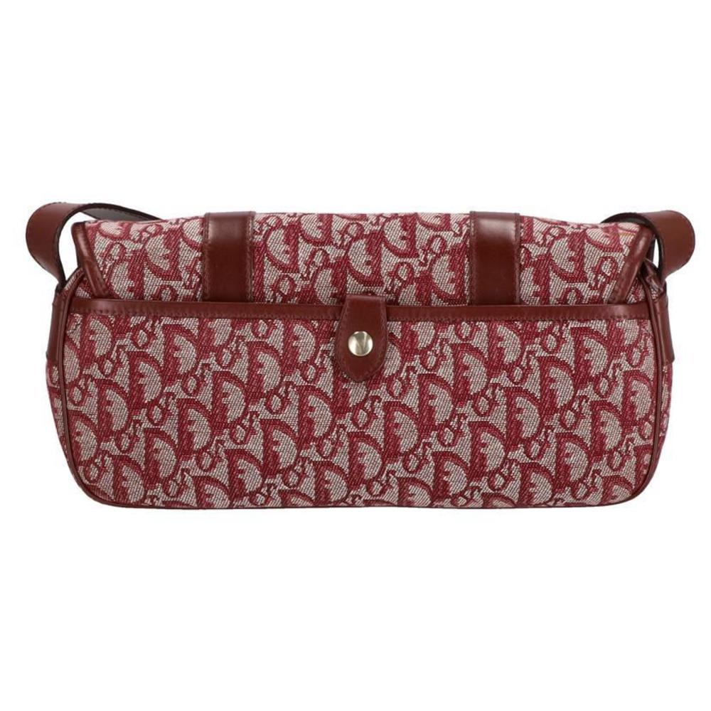 Dior Red  Pattern Trotter Christian Bag Shoulder